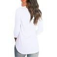 thumbnail image 2 of Women's New V-neck Long-Sleeved Ladies T-shirt, 2 of 2