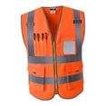 thumbnail image 2 of Chaleco de Seguridad Reflectante, Talla Grande, Color Amarillo Neón Naranja XXL, 2 of 7