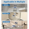 thumbnail image 6 of Shower Chair for Seniors Elderly Handicap Disabled Bariatric Adults Or Women with Back Adjustable Small Stool Heavy Duty Padded Bench Seat for Inside Shower Stall and Bathroom Bath Tub Seats Chairs, 6 of 17