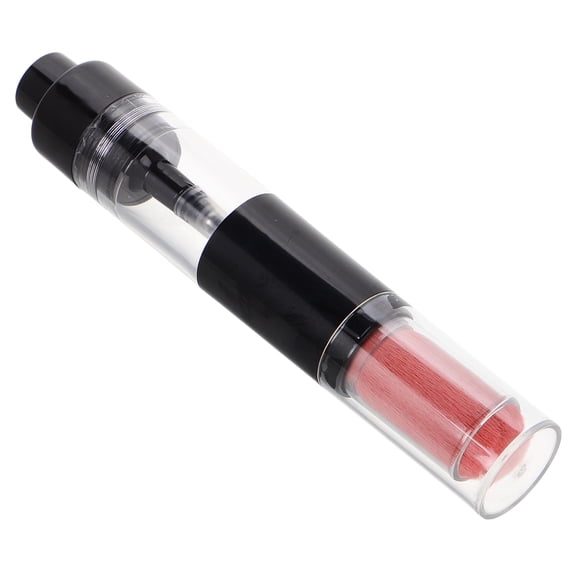 BRIGHTFUFU Brocha para polvos recargable con tarro de botella de polvo suelto, brocha aplicadora de maquillaje de viaje reutilizable para brocha para colorete en polvo, brocha para polvos portátil