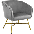 thumbnail image 1 of Topeakmart 2PCS Upholstered Armless Accent Chair, 1 of 2
