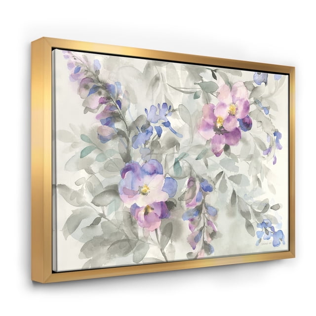 Garden Dreams Flower - Traditional Framed Canvas