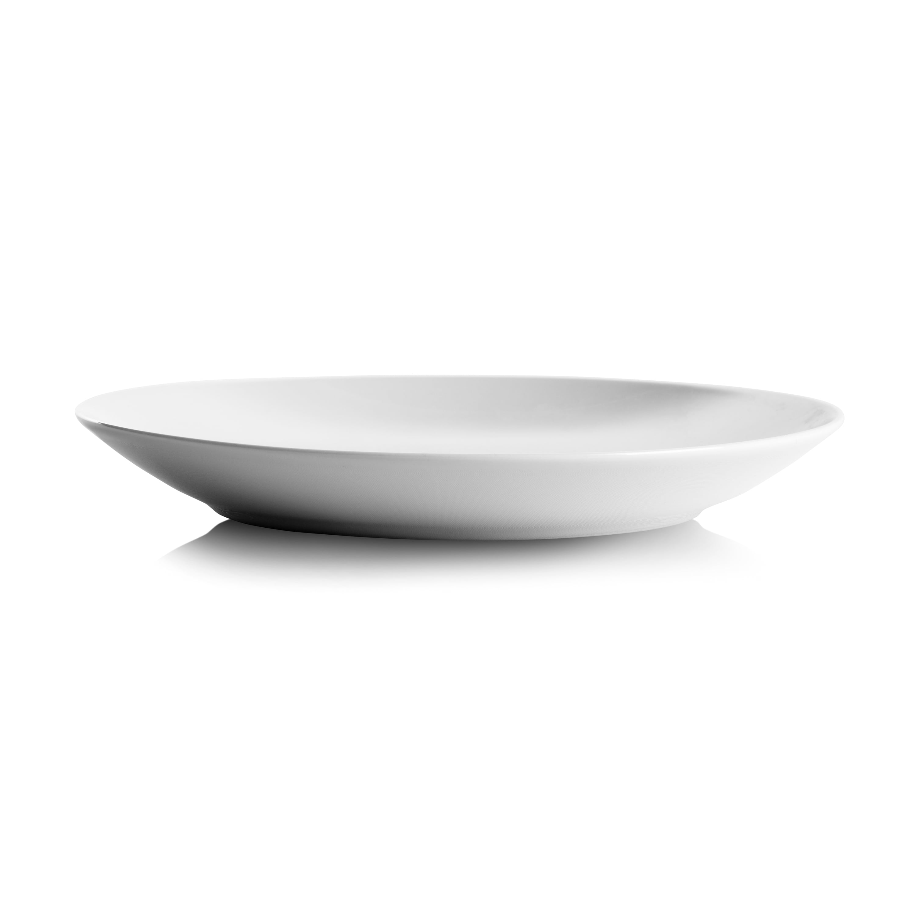 10 Strawberry Street Simply White 7.5" Coupe Ceramic Salad Plate, Set of 6
