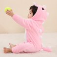 thumbnail image 1 of Pelele de manga larga para bebé recién nacido, mono de dibujos animados de dinosaurio rosa, Kigurumi, pijamas para niñas y niños, 1 of 5