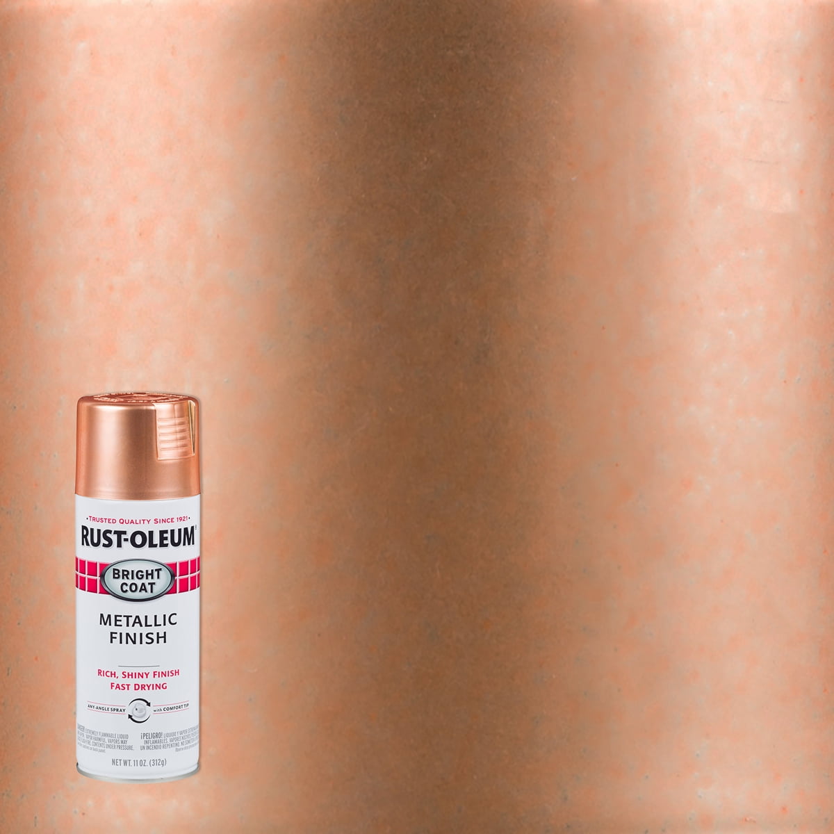 Copper, Rust-Oleum Stops Rust Bright Coat Metallic Spray Paint-314417, 11 oz