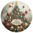 thumbnail image 3 of Ryvnso Merry Christmas Tree Round Plate Mats Dining Table Placemat Set of 4 for Holiday Decoration, 3 of 7