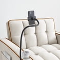 thumbnail image 4 of Versatile Foldable Sofa Bed in 3 Lengths with Adjustable Back and USB Port, Modern Sofa Velvet Pull-out Bed with Removable  Ashtray and Swivel Phone Stand,cup Holder,side Pocket, Three Colors, 4 of 9