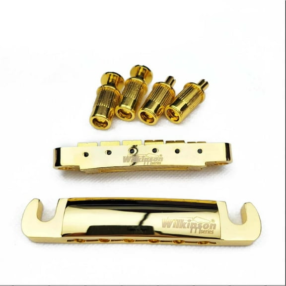 Original Wilkinson Gold Tune-O-Matic Style Electric Guitar Bridge For Lespaul LP SG Guitar WOGT1 WOGB2 Golden