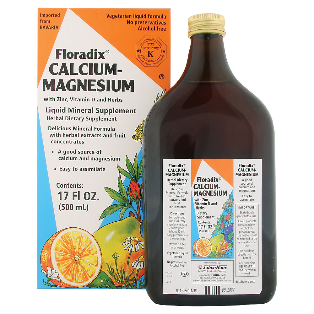 Floradix Calcium + Magnesium Liquid (17 Fluid Ounces)