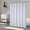 White, variant on Shower Curtain, Waterproof Soft Microfiber Fabric Embossed Textured Weave Bath Curtain