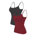 thumbnail image 1 of 2PC Camisole Women's Chest Pad With Four Seasons Plus Size Modal Outer Wearing Base Beauty Back Top, 1 of 5