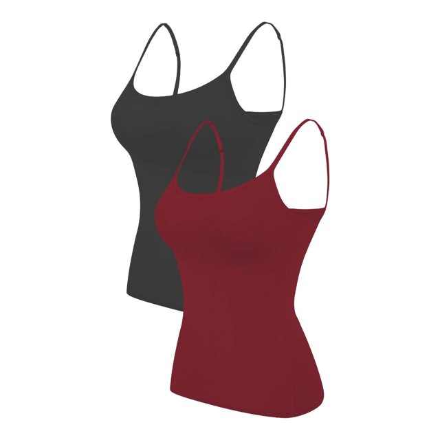 2PC Camisole Women's Chest Pad With Four Seasons Plus Size Modal Outer Wearing Base Beauty Back Top