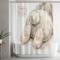 thumbnail image 5 of Easter Shower Curtain Set, Waterproof Shower Curtains for Bathroom, Spring Watercolor Oil Painting Country Bunny Washable Fabric Cloth Bath Curtain for Bathtub Decoration with Hooks 72x78 Inches, 5 of 9