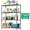 Grey, variant on IZEUK 4-Tier Rust-Resistant Metal Storage Rack, Outdoor Heavy Duty Wire Shelving with Corrosion-Proof Coating for Mushroom, 47.24"W x 17.7"D x 59"H, Grey