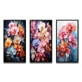 thumbnail image 2 of Designart "Tropical Allure Colorful Orchids" Floral Framed Wall Art Set Of 3 - Multi-Color Orchids Frame Gallery Wall Set For Home Decor, 2 of 7