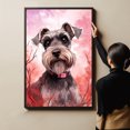 thumbnail image 4 of Standard Schnauzer Dogs Wall Art, Lovely Dog Canvas Art, Home living room décor, Pets Canvas - Dog Gift Valentines Day for Him and Her, 4 of 4