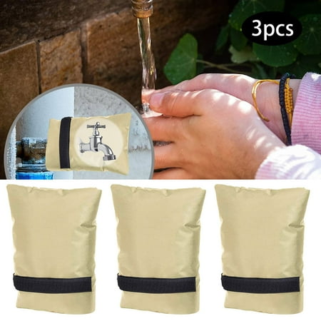 

GuaLeg 3PC Faucet Cover Faucet Fre Ezing Prote Ction For Faucet Outdoor Faucet Socks Water Proof Pipe Insulation Hose Cover Socks