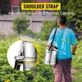 thumbnail image 2 of 1 Gallon Stainless Steel Sprayer, 12" Wand & 3FT Reinforced Hose, Hand Pump Sprayer with Pressure Gauge, Safety Valve & Adjustable Nozzle, Garden Weed Sprayer for Lawn, Gardening, Sanitizing, 2 of 6