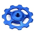 thumbnail image 3 of 2Pcs Aluminum Alloy Bike Wheel Rear Derailleur Pulley 11T for (Blue), 3 of 3