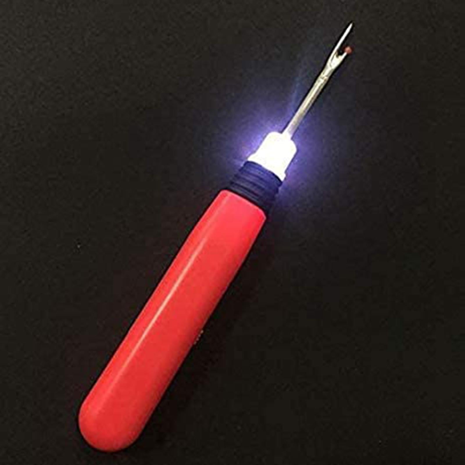 Yunhgft 4Pieces Handy Seam Ripper Hem Unpicker with Led Light DIY Sewing Accessories