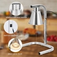thumbnail image 3 of HELLONE Food Heat Lamp Stainless Steel Food Warmer Lamp with Bulb for Food Heating Lamp Free Standing 250w Commercial Food Service Heat Lamp Adjustable Height Fresh Food Lamp (110v), 3 of 7