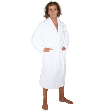Men's Deluxe Terry Cloth Turkish Cotton Thick Hotel Bathrobe Robe