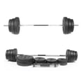 thumbnail image 1 of BESTYASH 2Pcs Plastic Coated Dumbbell Accessory Black Barbell Material Easy to Install and Use, 1 of 2