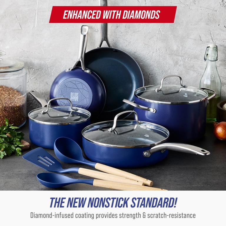 Blue Diamond 11-Piece Ceramic Nonstick Cookware Set photo 2