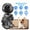 Silvery, variant on 3MP WiFi Security Camera 360 Degree Tracking Two Way Talk Night Vision Indoor Monitor