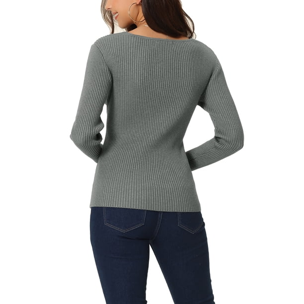 INSPIRE CHIC Womens' Fall Winter V Neck Wrap Long Sleeve Casual