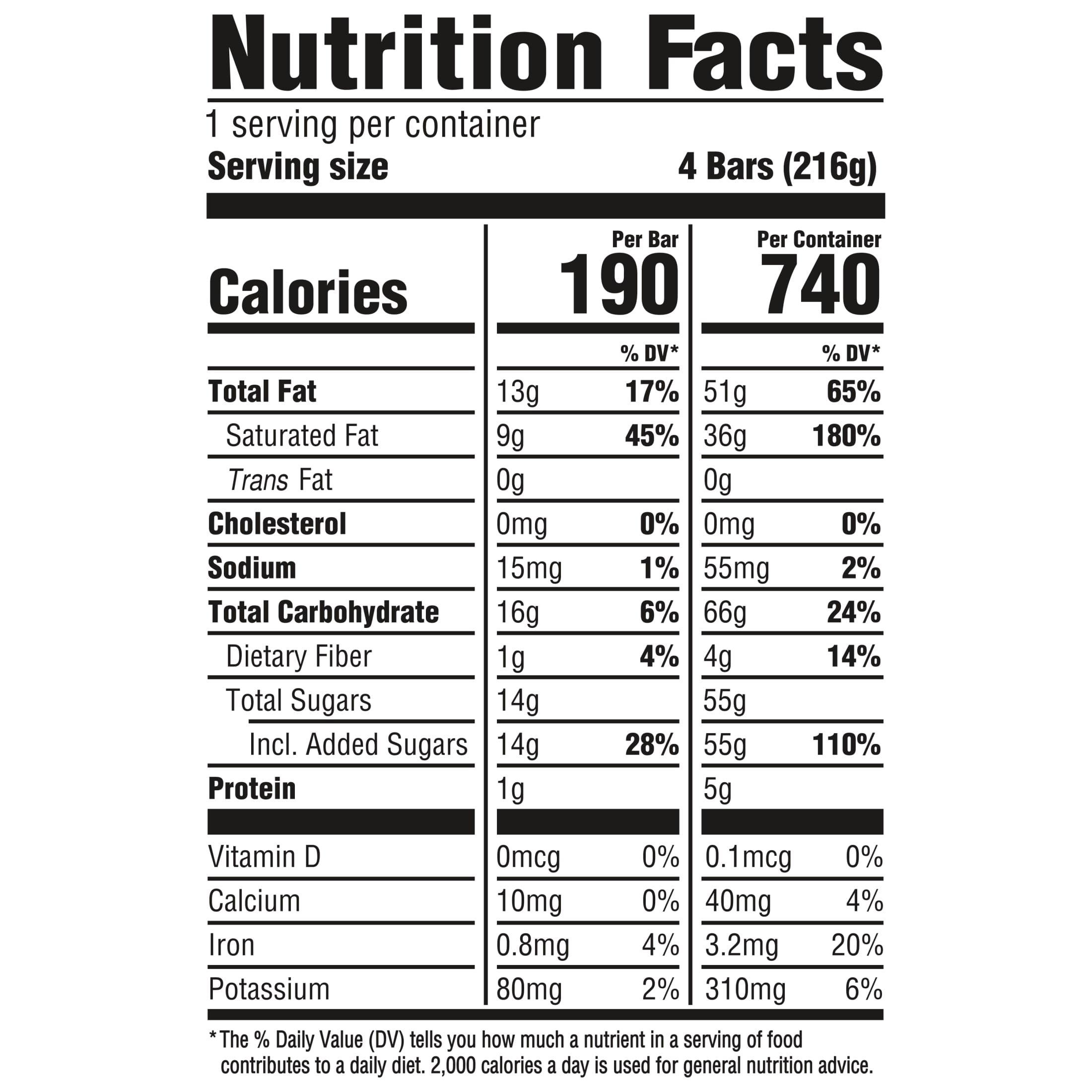 So Delicious Dairy Free Mocha Almond Fudge Almond Milk Frozen Dessert Bars, 4 Count