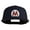 Navy, variant on Mario World Logo Circle Patched 5 Panel Mesh Trucker Snapback Cap - Black OSFM
