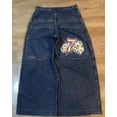 thumbnail image 3 of JNCO-pantalones vaqueros de Hip Hop para hombre y mujer, Pantalón ancho de cintura alta, estilo Harajuku, Vintage, bordado de letras, Y2K, 3 of 5