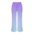thumbnail image 4 of iHPH7 Pantalon Habillé Décontracté pour Femmes Pantalon Palazzo pour Femmes Pantalon d'Automne pour Femmes Pantalon Ample Pantalon de Détente Femmes Mode Urbaine Pantalon Décontracté pour Femmes Violet P, 4 of 9