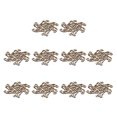 thumbnail image 3 of Adornos navideños de madera, estilo elegante, ligero, duradero, forma de copo de nieve, atractivos suministros decorativos para el hogar, estilo 1, 3 of 14