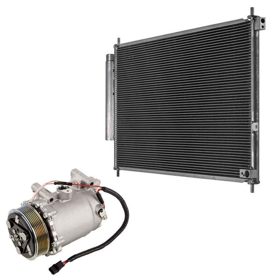 AC Compressor w/ A/C Condenser & Drier For Honda CR-V CRV 2012 2013 2014 - BuyAutoParts