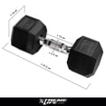 thumbnail image 3 of Mancuernas Hexagonal Par 25Lbs Pesas Para Ejercicio Caucho Xtreme Life DPMH25000001, 3 of 7