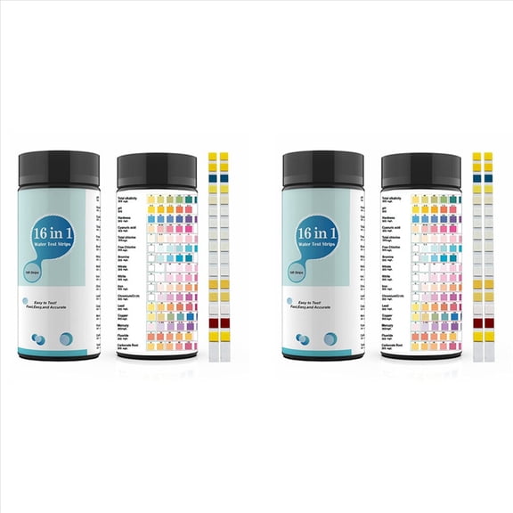 16 in 1 Water Test Kits,200PCS Drinking Testing Strips,Tap and Well Strip&ETesting for PH,Lead,Chlorine
