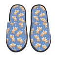 thumbnail image 1 of Fotbe Corgi Pantuflas Peludas para Mujer con Estampado, Zapatillas de Peluche, Zapatos de Invierno para Casa, Uso Interior y Exterior-Large, 1 of 8