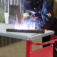 thumbnail image 4 of Table de Soudage Mobile Industrielle 36 Po X 18 Po - Capacité de 1200 Lb en Acier Robuste avec Plateau à Outils, 8 Fentes pour Outils, Trous de Fixation 1/2 Po, 4 Roulettes Verrouillables pour Atelier, Garage et Labo, 4 of 8