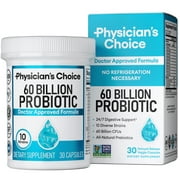 Physicians Choice 60 Billion Probiotic for Women and Men, 30 Count, Digestive & Gut Health