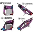 thumbnail image 4 of Transemion Roues Stabilisatrices Tube avec Sangle de Construction Extensible pour Activités Extérieures Jardin Violet 600*88cm, 4 of 6