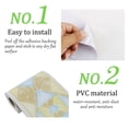 thumbnail image 4 of Bordes de papel tapiz autoadhesivos de patrón de rombos amarillos y azules de Unique Bargains, resistentes al agua, 4 of 7