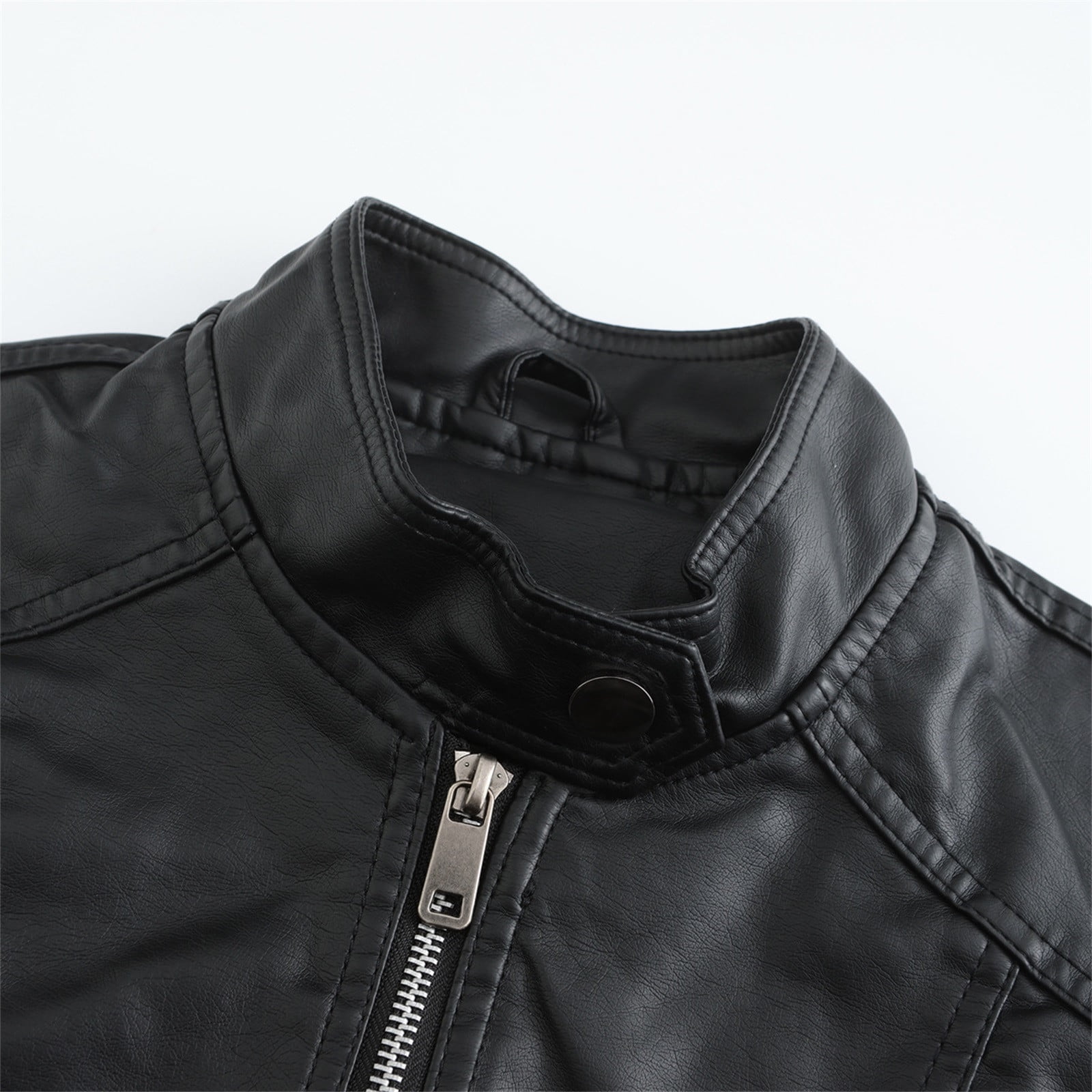 Leather Jacket Women 2024 Fall Women's Faux Leather Blazer Jacket Vegan Leather Coat for Women Relaxed-fit Bomber Jacket Women Outerwear Jackets & Coats