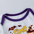 thumbnail image 5 of KVPLBQFD My 1st Halloween Baby Boy Outfit Girls Christmas Outfits Size 10-12 Infant Christmas Outfit Onesies for Girls Baby Girl Winter Clothes, Purple 6-12 Months, 5 of 9