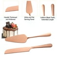 thumbnail image 3 of Cake Cutting Set for Wedding,Cake Knife and Server Set with Stainless Steel, for Birthday and Anniversar - rose gold, 3 of 5