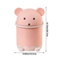 thumbnail image 4 of Small Trash Can with Lid, Mini Trash Can for Bathroom, Office and Bedroom, Small Bathroom Garbage Can with Swing Top, Compact Waste Basket for Desk, Dorm & Home, Pink - Xuniizn, 4 of 7