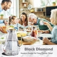 thumbnail image 3 of DUJUST Black Diamond Glass Water Pitcher with Lid and Handle (68 oz), High Durability Water Glass Carafe, 3 of 6