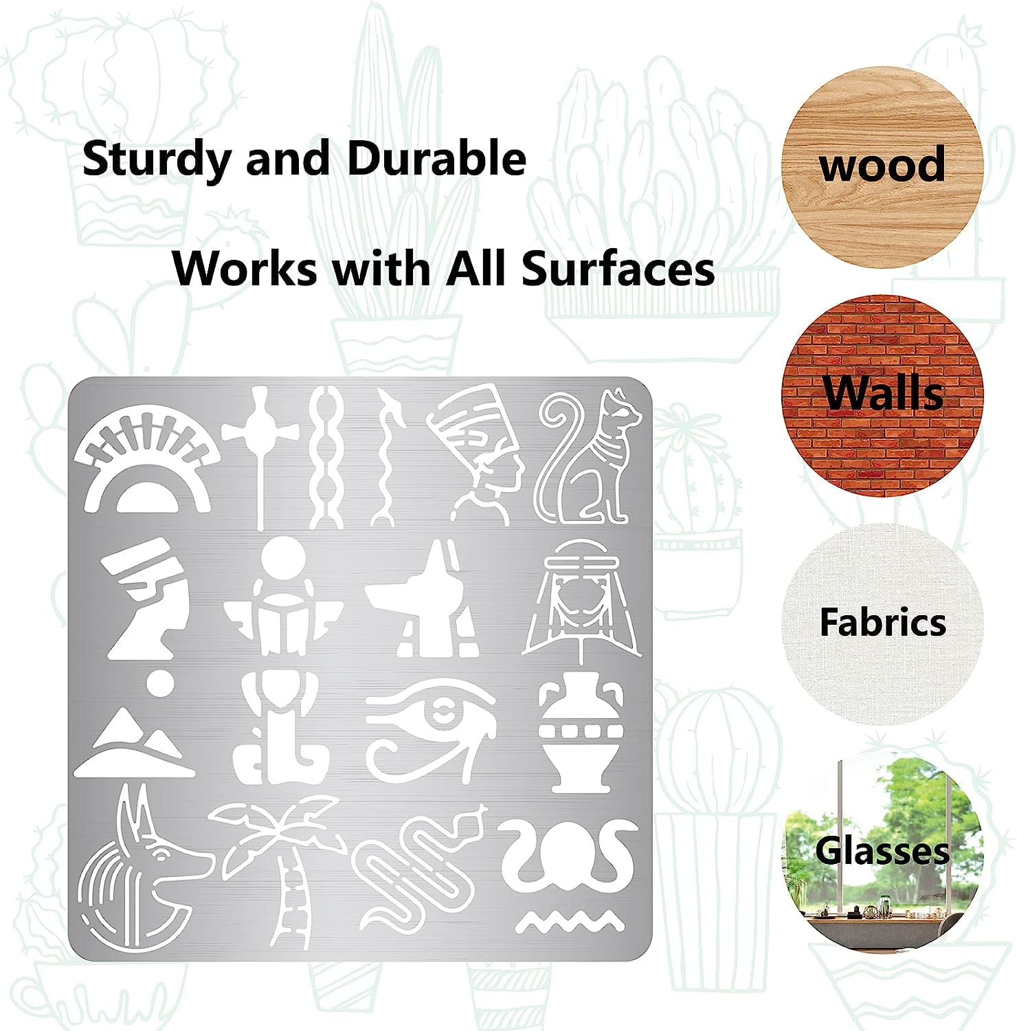 6.3 Inch Metal Star Stencil Stainless Steel Wood Burning Stencils and  Patterns Reusable Templates Journal Tool 