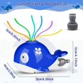 thumbnail image 2 of Water Sprinkler Toy, Kids Sprinkler Whale Design, Water Sprinkler Toy for with 6 Hose Toys for Pool Garden Lawn Outdoor Play, Summer, 2 of 5